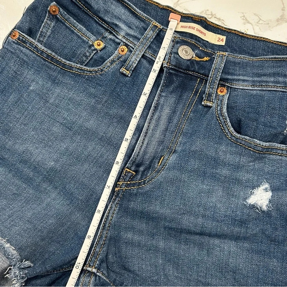 Levi's High Rise Shorts Size 24 - Picture 6 of 11